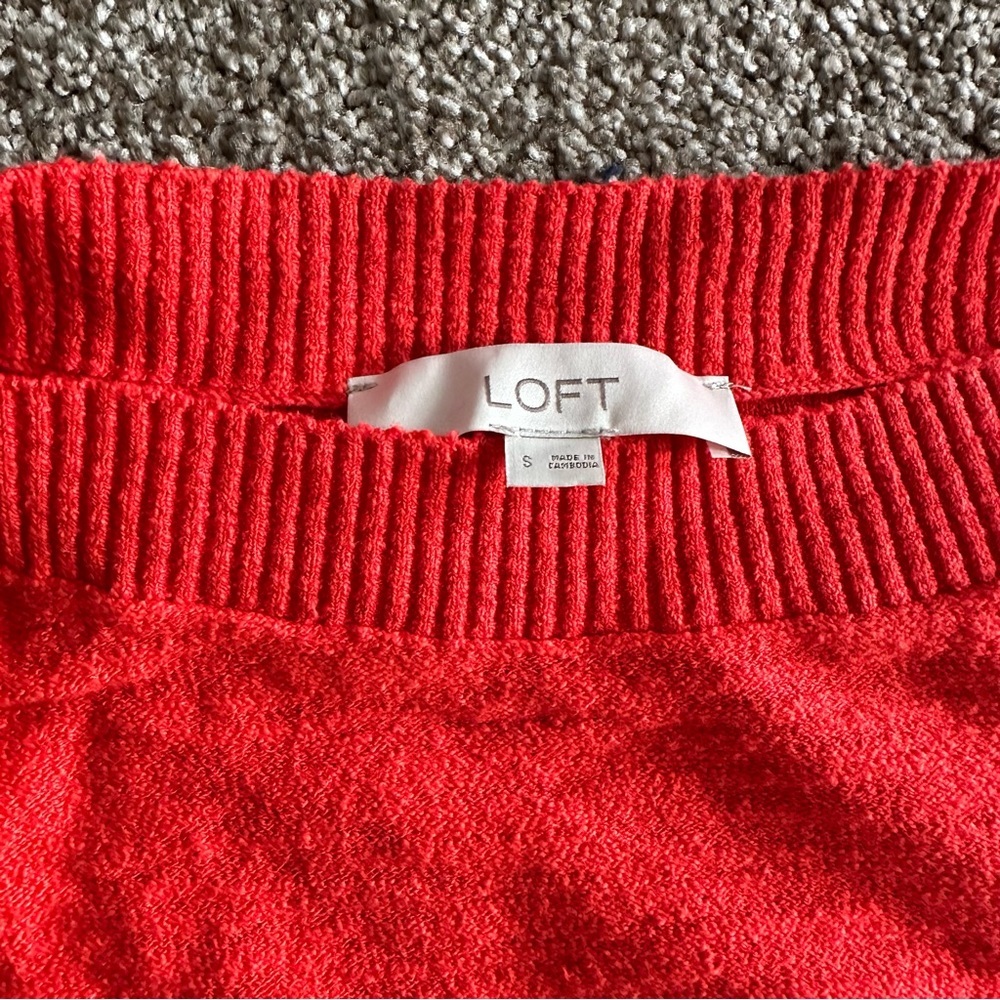 Loft Orange Sweater - Picture 2 of 3